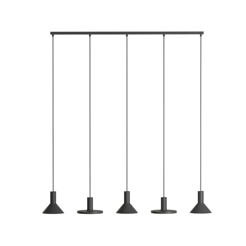 Lampa wisząca Nowodvorski Lighting Hermanos 9062 czarna nad stół 5xGU10 x 10W 1 szt.