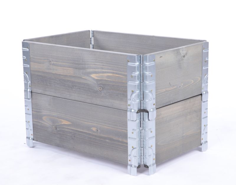 Skrzynia na warzywa MODO24 40x60x40 cm impregnowane szare drewno 1 szt.