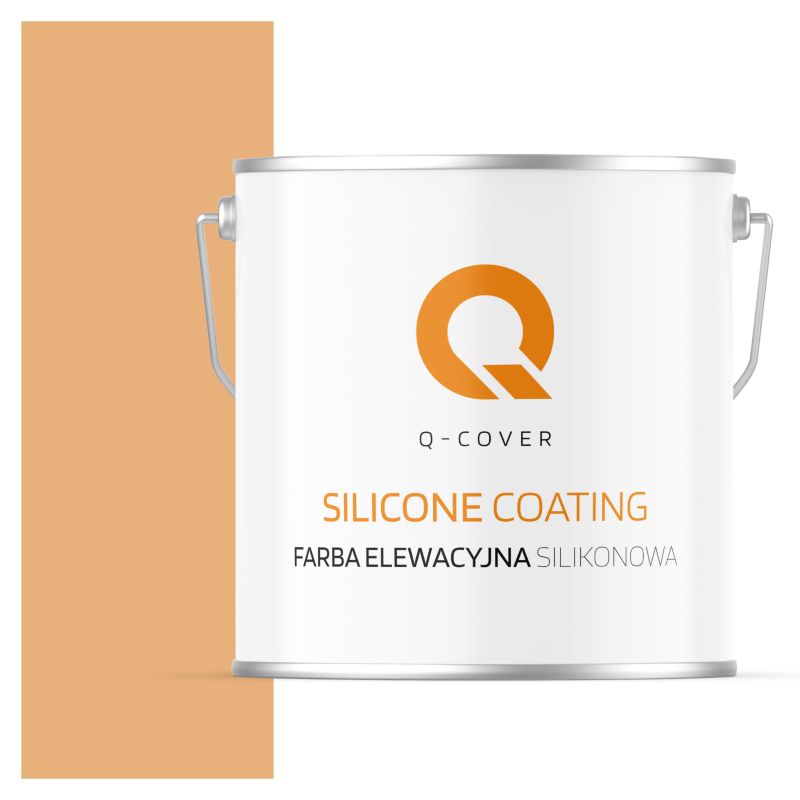 Farba Elewacyjna Silikonowa Fasadowa Q-Cover Brzoskwiniowy F585 5L