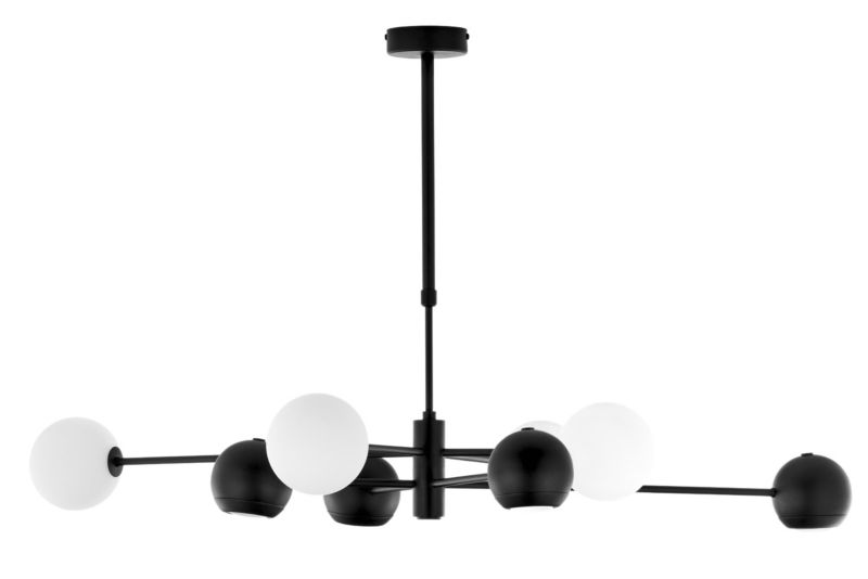 Lampa sufitowa Jupiter MOKA czarno-biała 8xGU10x10W IP20 - 1 szt