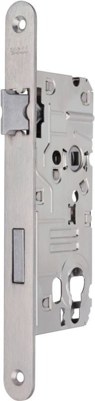 Zamek bębenkowy Yeti ocynk 72 x 50 mm lewy biały