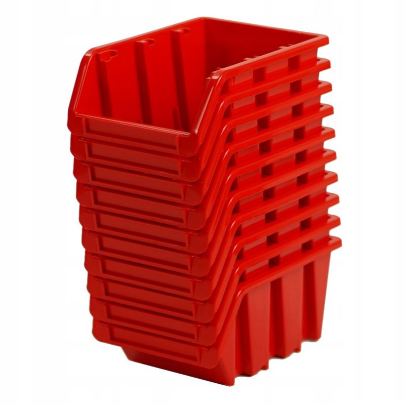 Pojemnik FEINZ Magazynowy Kuweta Feinz 115X80X60 Czerwony Do Zawieszenia 10 szt.