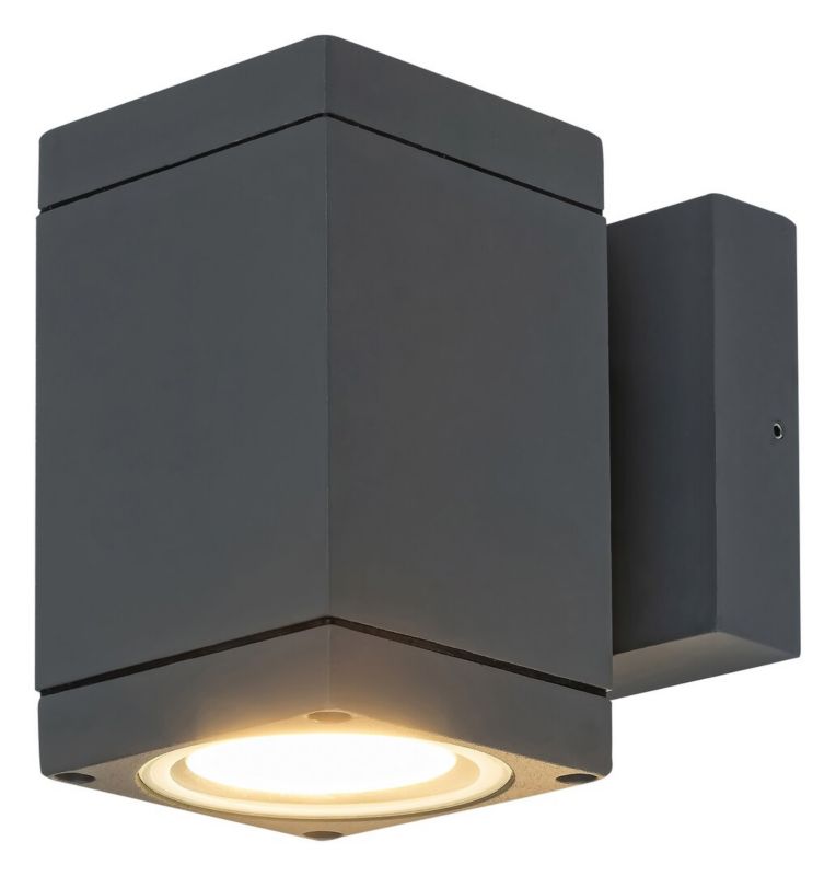 Kinkiet ścienny zewnętrzny Rabalux Buffalo antracytowo-przezroczysty 1 x GU10 x 35W IP54 wym: 12 x 7,5 x 12,5 cm - 1 szt.