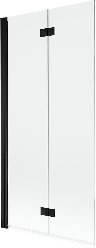 Parawan nawannowy 2-skrzydłowy Mexen Mist czarny 90x150 1 szt