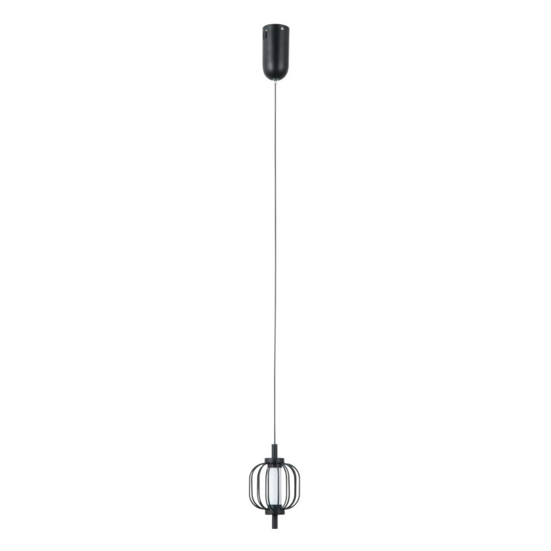 Lampa wisząca Italux PEDRO czarna matowa 1 x LED 4W 267lm wym:120x11x11cm IP20 -1 szt.