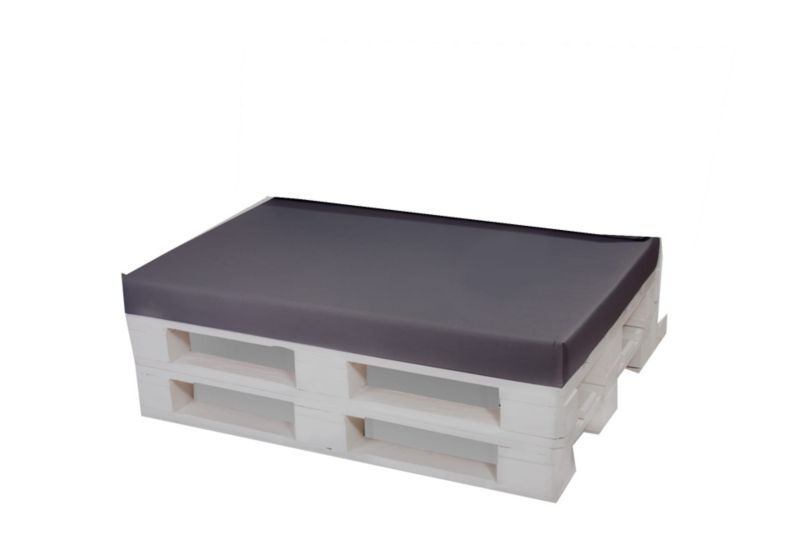 Poduszka ogrodowa na paletę, Setgarden, 120x40x10cm,Antracyt siedzisko na balkon lub taras, zdejmowany pokrowiec, 1szt