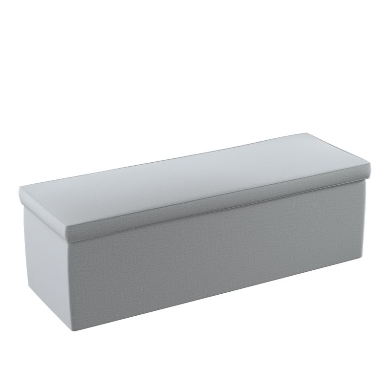 Skrzynia tapicerowana Dekoria 120 x 40 x 40 cm ciemno szary welwet 1 szt.