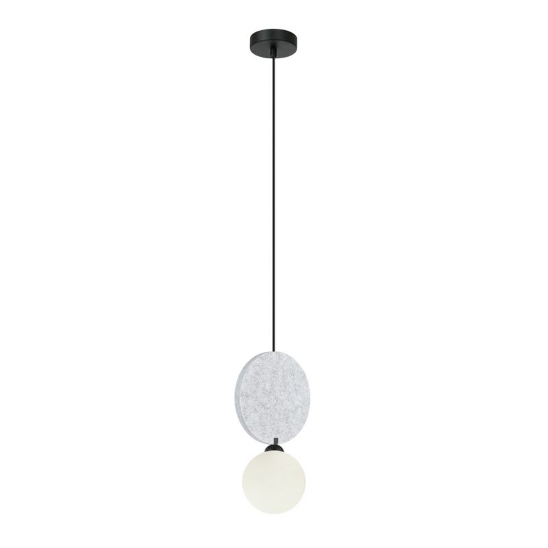 Lampa wisząca Italux ANDREA czarno-biała 1xG9x25W wym:118x18x12cm IP20 -1 szt.