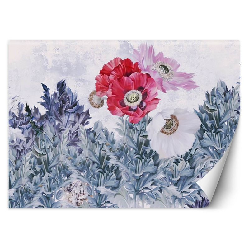 Fototapeta Feeby Maki kwiaty pastelowa kompozycja 150x105 1 szt