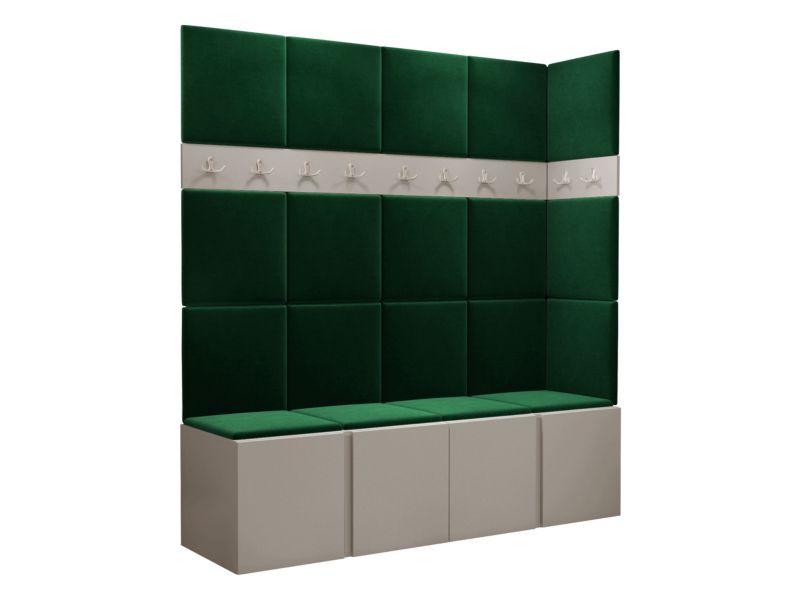 Garderoba MIRJAN 24 Orion II kaszmir + butelkowa zieleń 1 kpl.