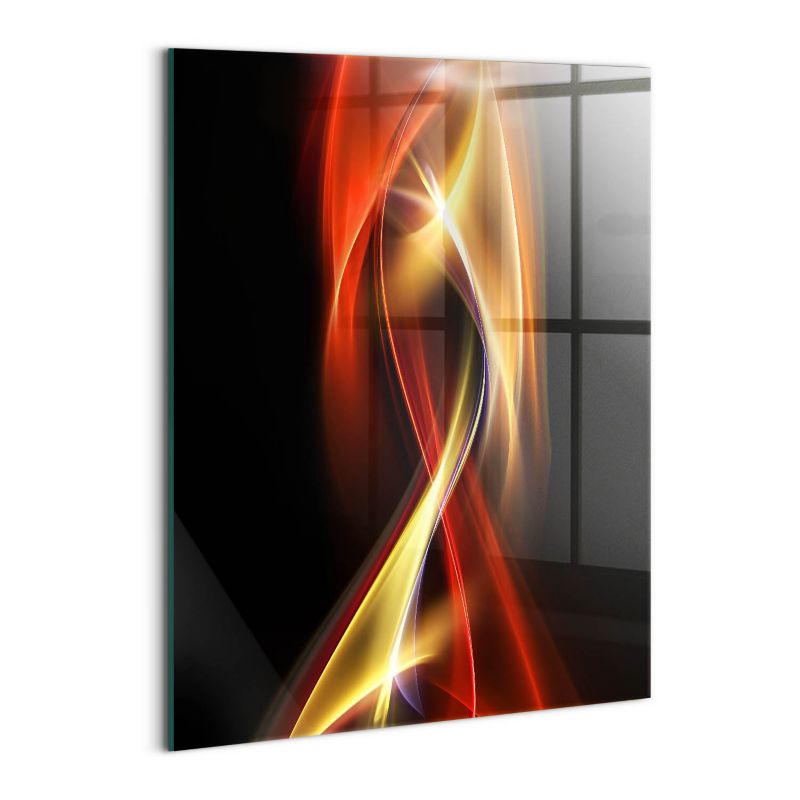 Obraz Szklany Wallfluent 60x80 cm Abstrakcja dym i światło 1 szt.