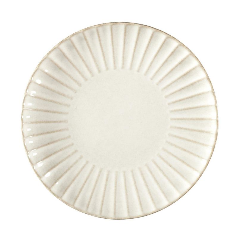 Talerz deserowy Eden HowHomely kremowy ceramiczny 21,7 cm 1 szt.