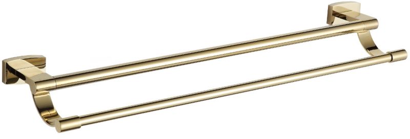 Podwójny wieszak na ręcznik Mexen Zoja złoty 63 cm 2 szt.