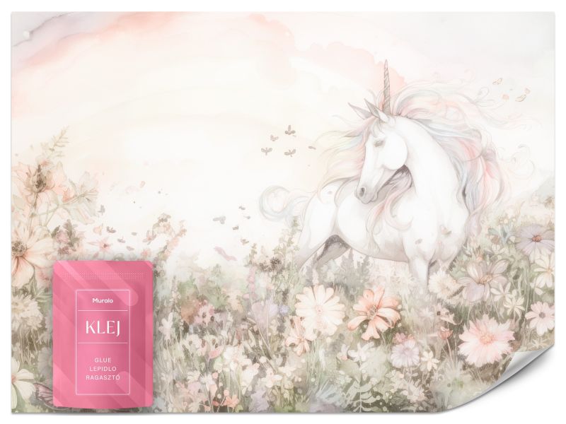 Fototapeta Muralo Jednorożec na Łące 300x210 cm 1szt.