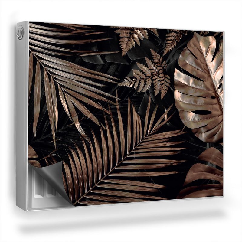 Dekoracyjna osłona mata na kaloryfer Wallfluent 80x60 cm Złote liście 1 szt.