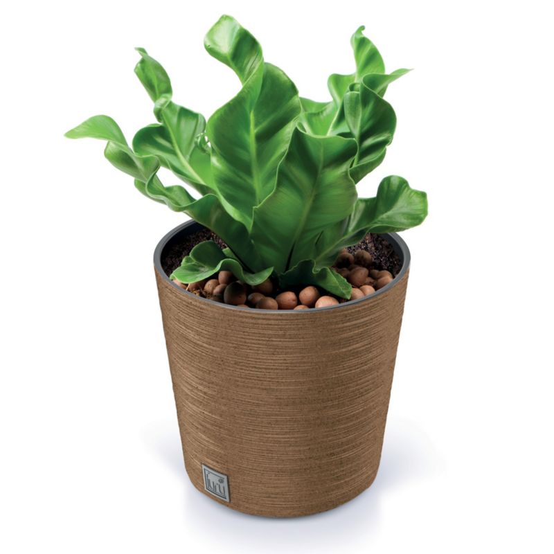 Doniczka Ogrodowa EDANTI Okrągła Na Taras Do Ogrodu Kawowy 25 cm 1 szt.