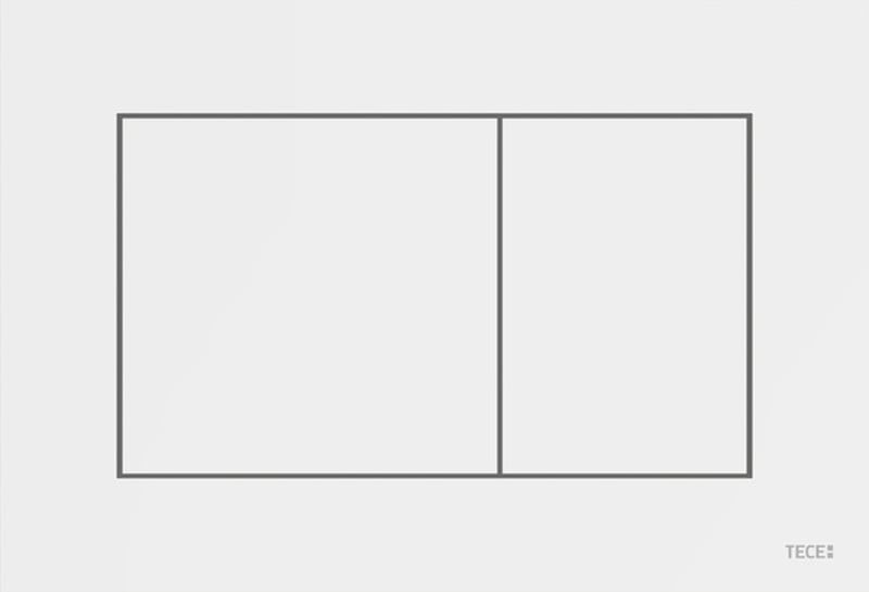 Przycisk spłukujący Tece Now biały 22x15 cm, antybakteryjny, montowany z przodu/góry, 1 szt.