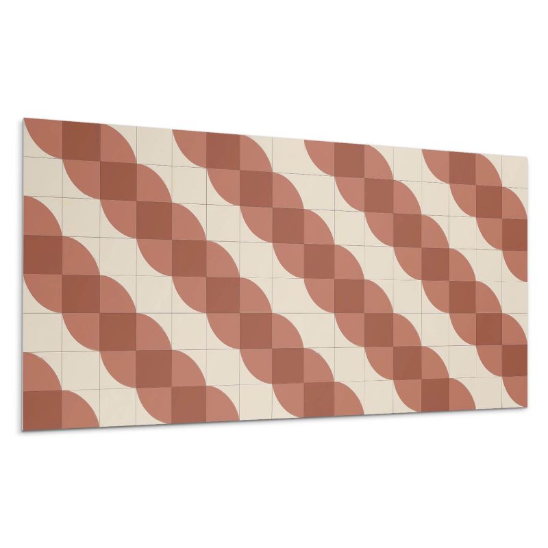 Panel samoprzylepny Wallfluent 100x50 cm Faliste kształty geometryczne 1 szt.