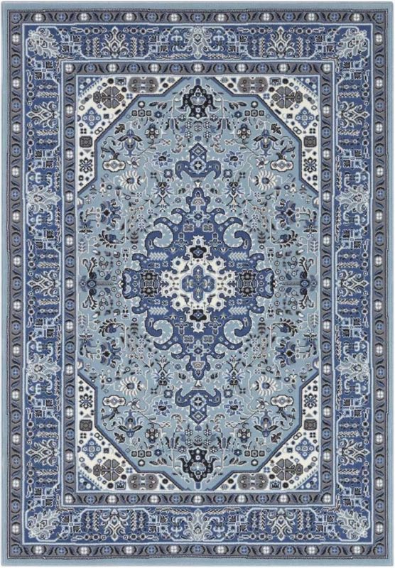 Dywan Hanse Home tradycyjny do salonu 160x230cm,klasyczny niebiesko kremowy 1 szt.