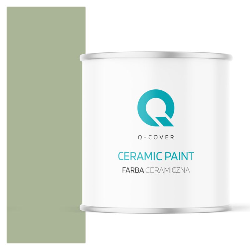 Farba Ceramiczna Do Ścian i Sufitów Q-Cover Zielony H2143 Głęboki Mat 2L
