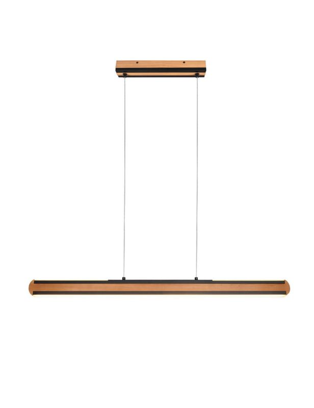 Lampa sufitowa wisząca Trio Deacon brązowo-czarna wym: 150 x 110 x 6,5 cm wbudowany LED 40W 1 szt.