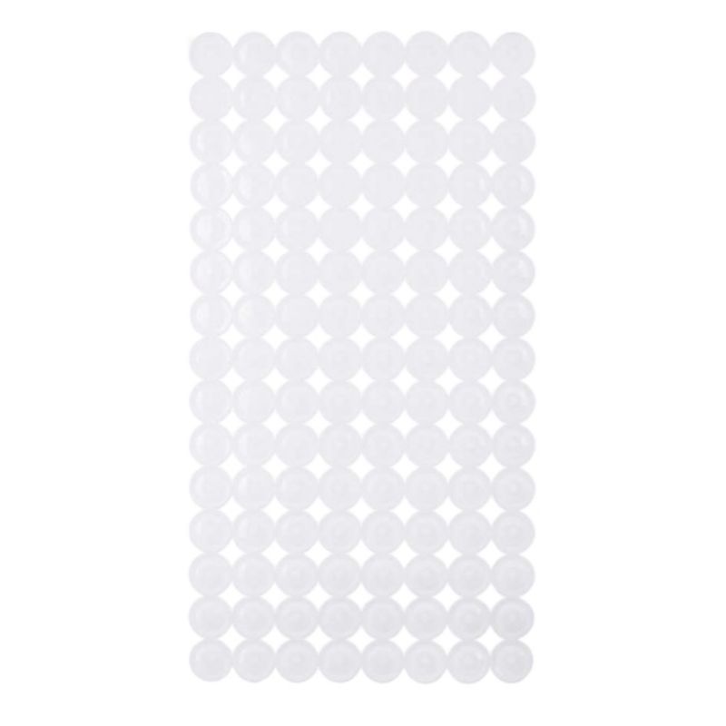 Mata Łazienkowa Berilo Antypoślizgowa Biała 68X36 Cm 1Szt.