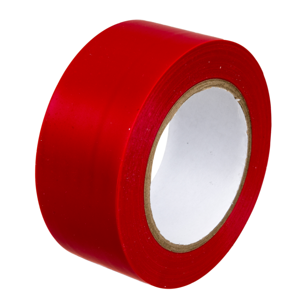 Taśma Oznaczeniowa Czerwona 50MM 33MB - Opakowania.Online