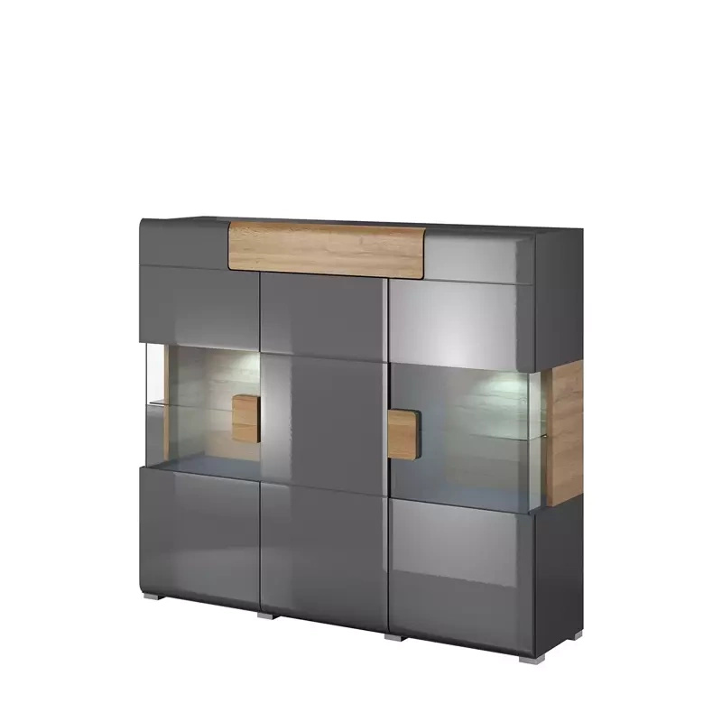 Komoda-Barek na alkohol TENDER antracyt połysk