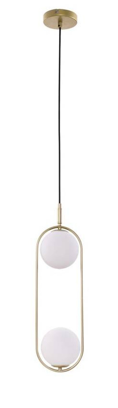 Srebrna lampa wisząca do biura 2xG9 CORDEL metal i szkło