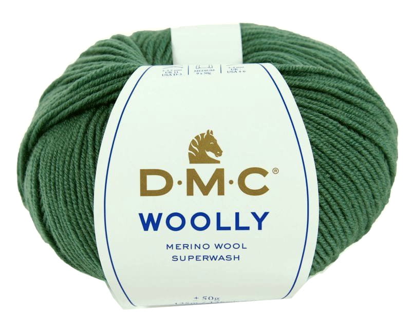 Włóczka DMC Woolly 100% wełna merino kol. 87 zielony