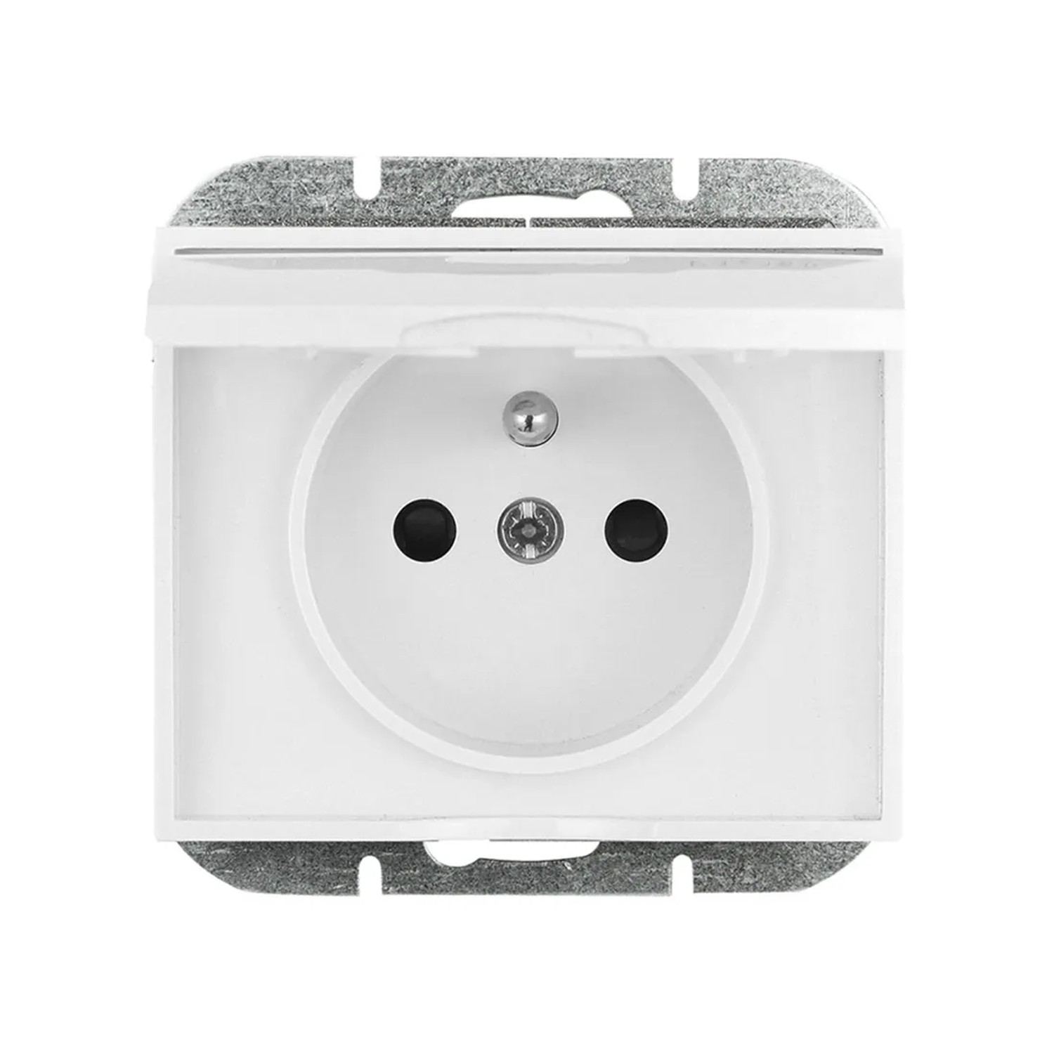 Gniazdo Onyx IP44 białe