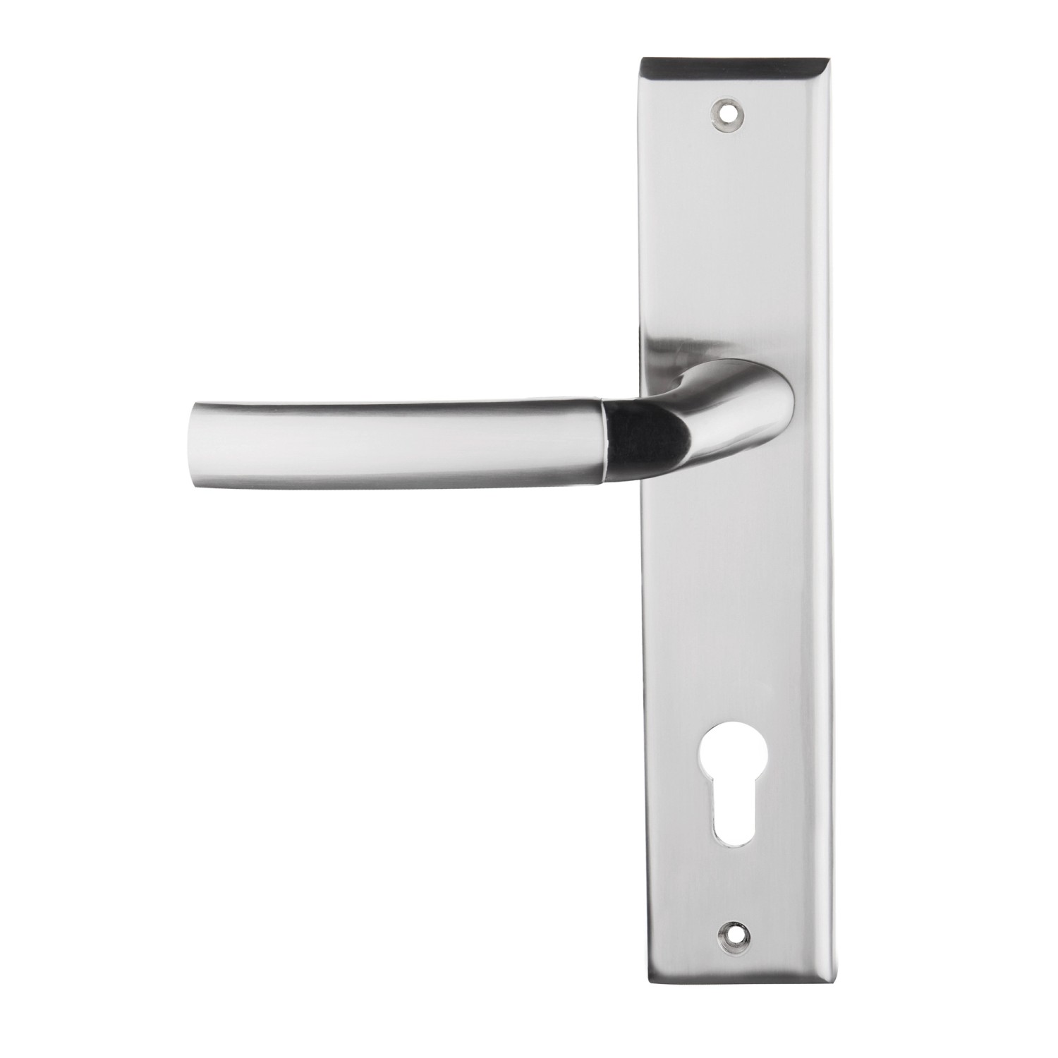 Klamka z szyldem Zeus lewa nikiel szczotkowany