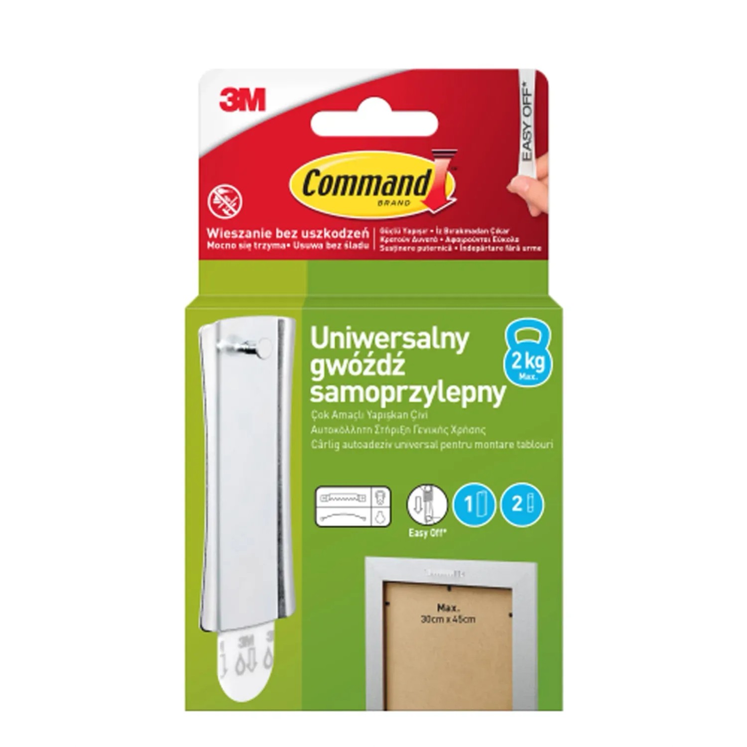 3M Command Haczyk do obrazów uniwersal 17 x 9,9 x 1,4 mm