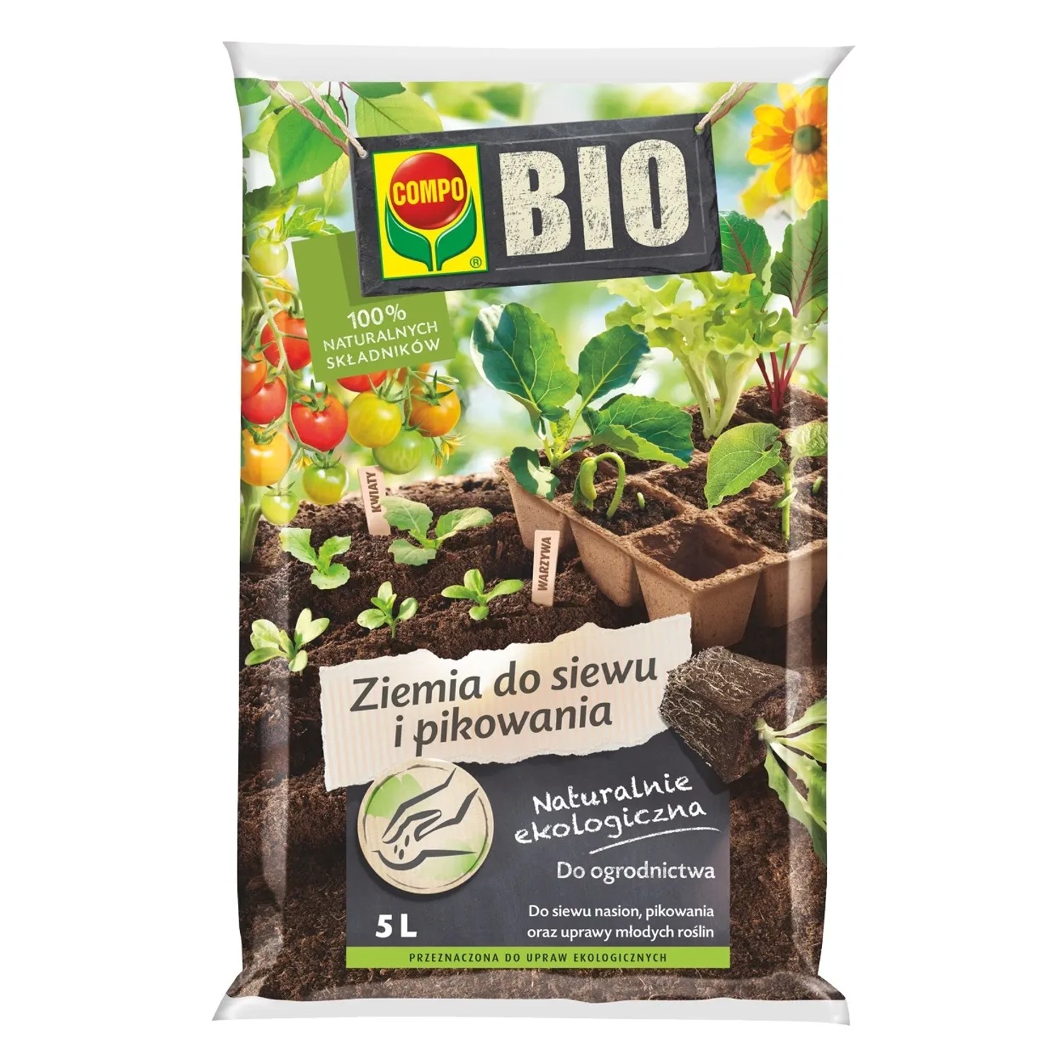 Compo Bio Podłoże do siewu i pikowania - 5 l