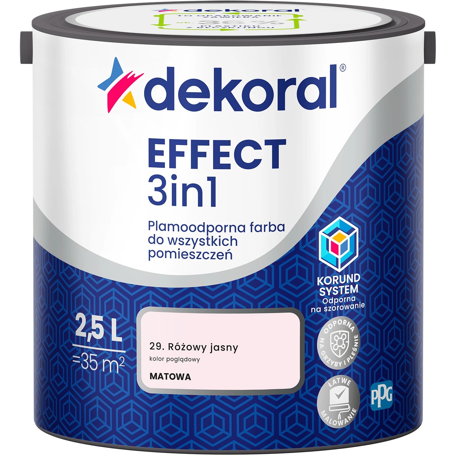 Farba Dekoral Effect 3w1 różowy jasny 2,5l