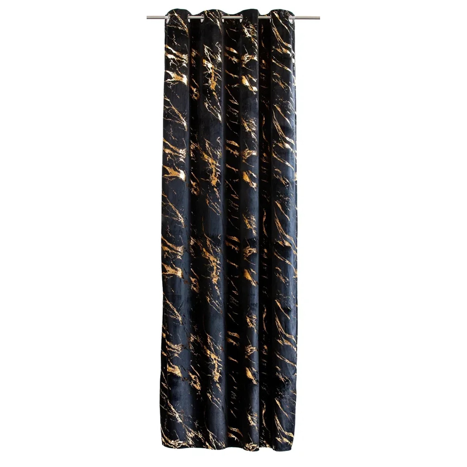 Zasłona ENDLESS CHIC na przelotkach 140 x 270 cm czarna