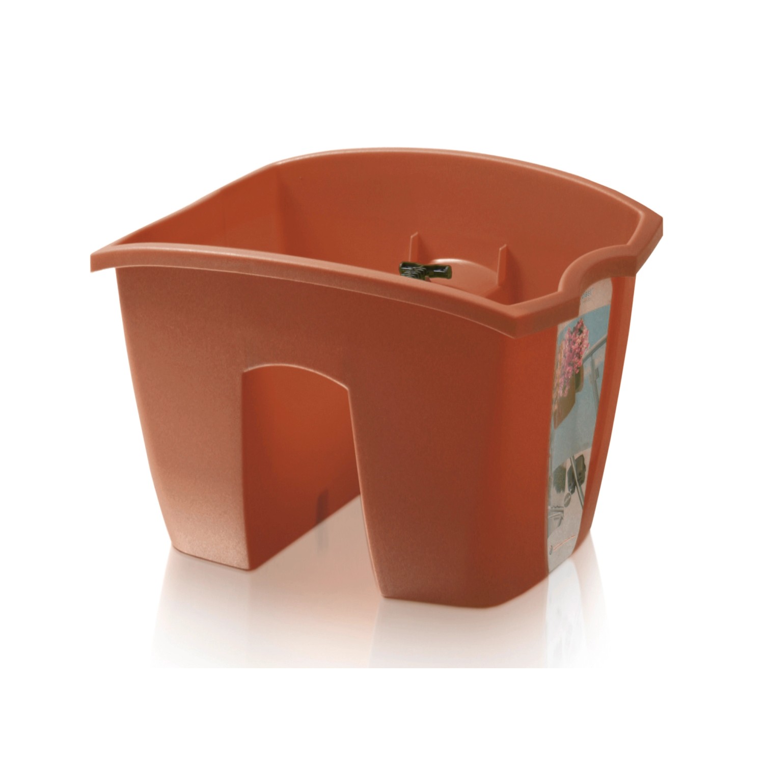 Prosperplast Skrzynka na barierkę Crown DCRO240 terrakota 7 l