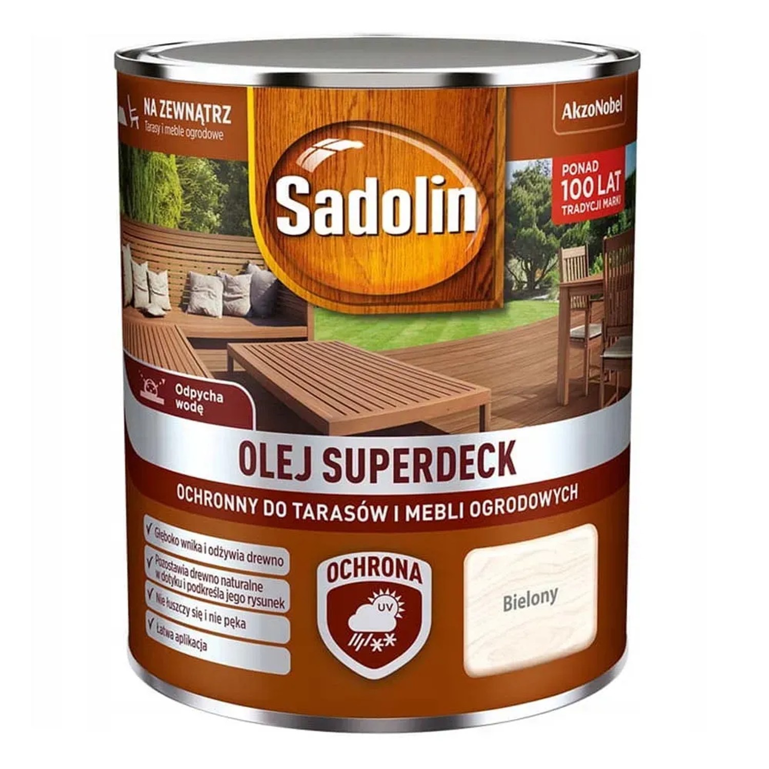 Sadolin Superdeck Olej do drewna bielony 0,75L