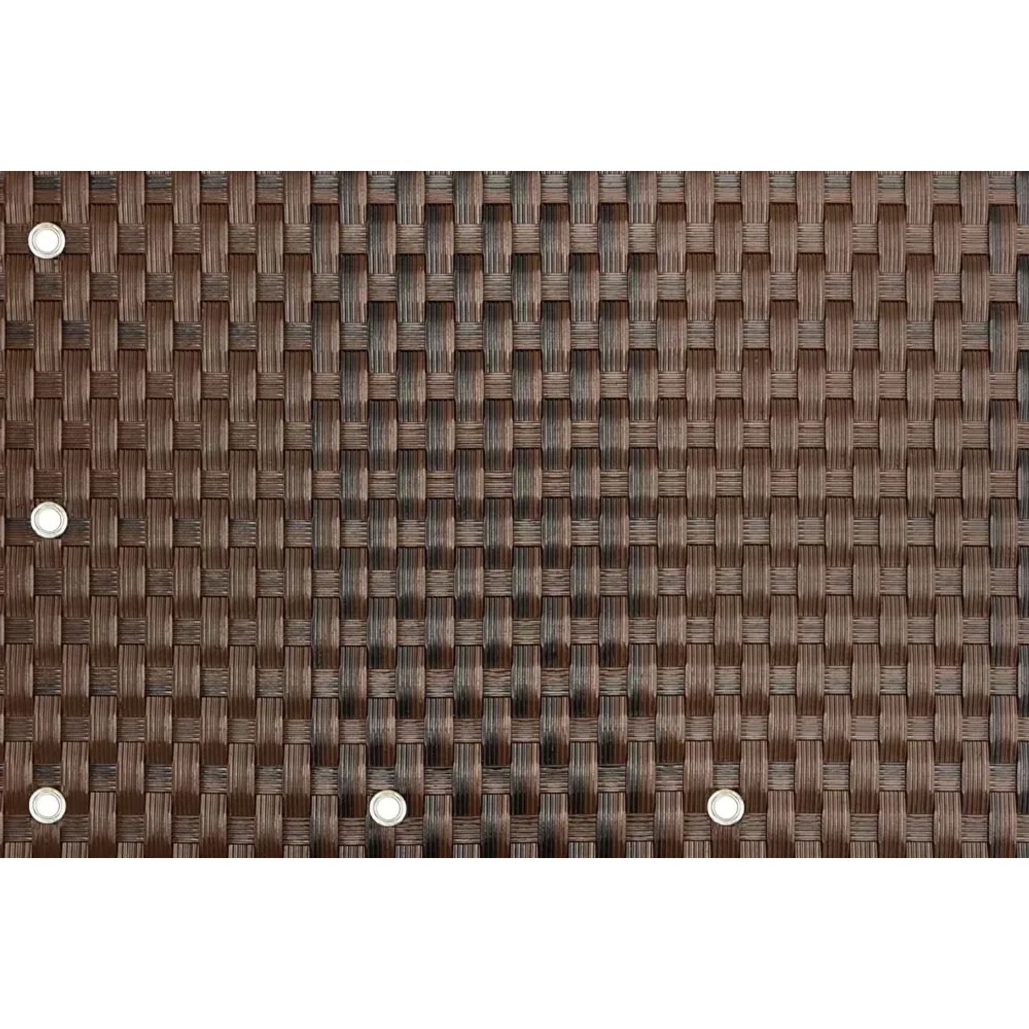 Mata rattanowa na wymiar mix brąz - 10 x 110 cm