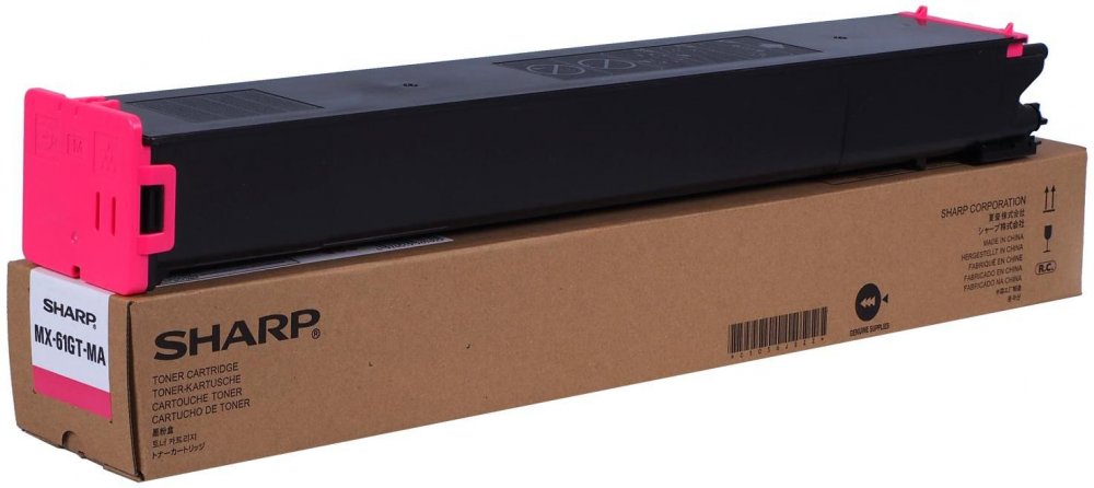 Toner Sharp (MX61GTMA), 24000 stron, magenta (purpurowy)