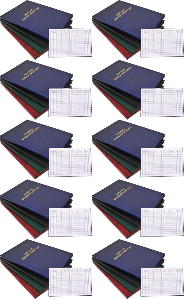 10x Dziennik korespondencyjny Barbara, A4, 96k, granatowy