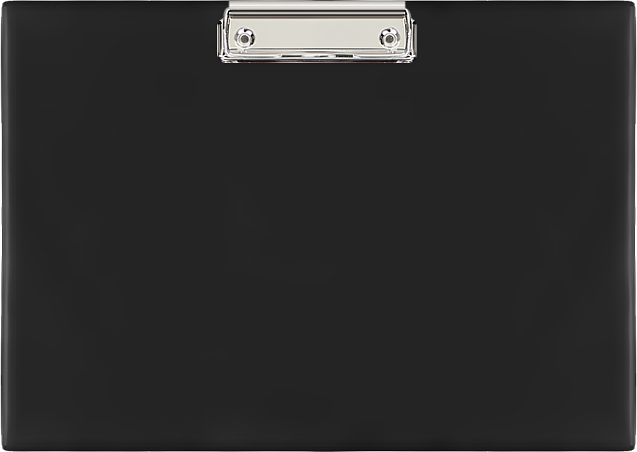 Clipboard D. Rect, A4, poziomy, czarny