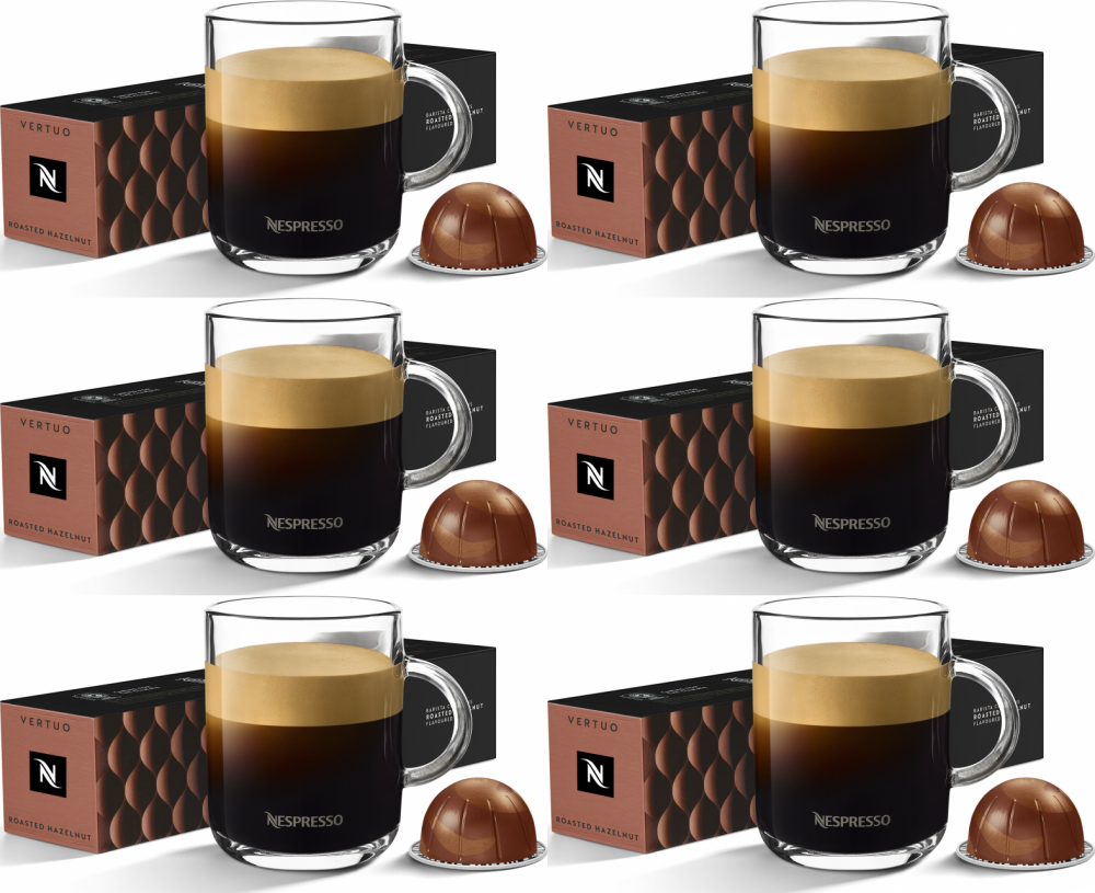 6x Kapsułki do ekspresu Nespresso Barista Creations Roasted Hazelnut (Hazelino Muffin), 10 sztuk