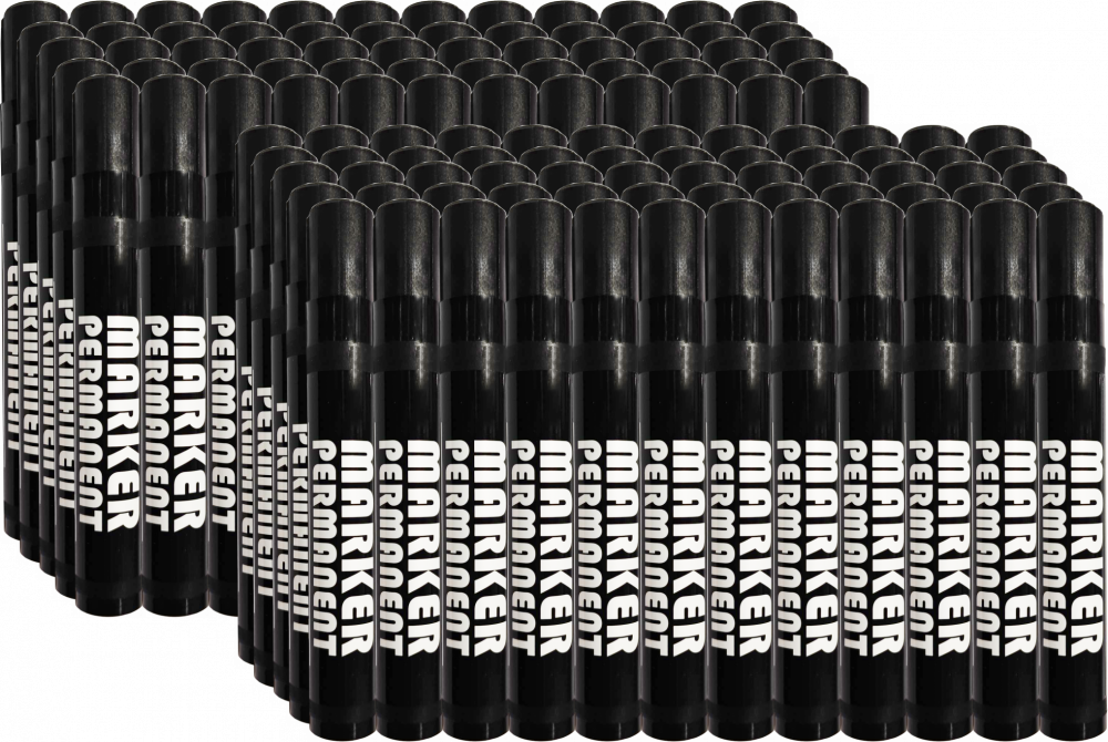 120x Marker permanentny K-1068, okrągła, 1-3mm, czarny