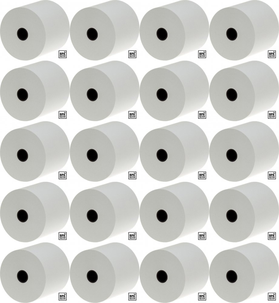 20x Rolka termiczna Drescher Polska Sp. z o.o., 57mmx30m, 48g/m2, BPA Free, biały