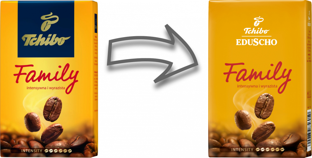 Outlet: USZKODZONE OPAKOWANIE Kawa mielona Tchibo Family, 250g