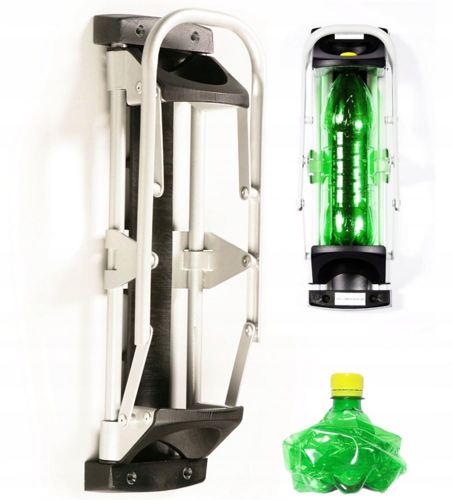 Zgniatarka do opakowań PET Meliconi Ecopress, ścienna, 48x14x12cm, srebrno-czarny