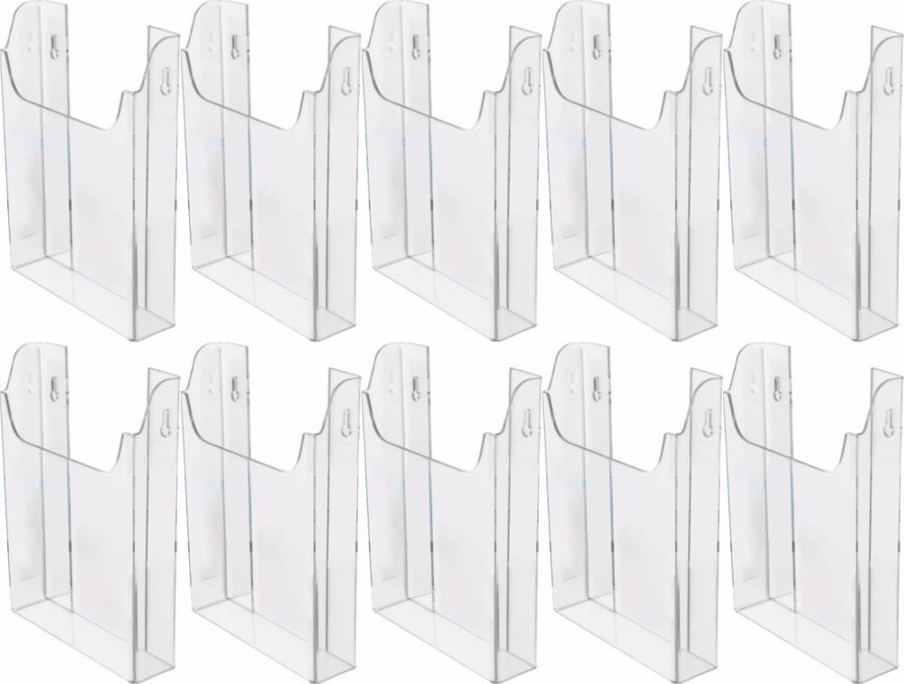 10x Kieszeń na ulotki Artcop, wisząca, pionowa, A6, pleksi, przezroczysty