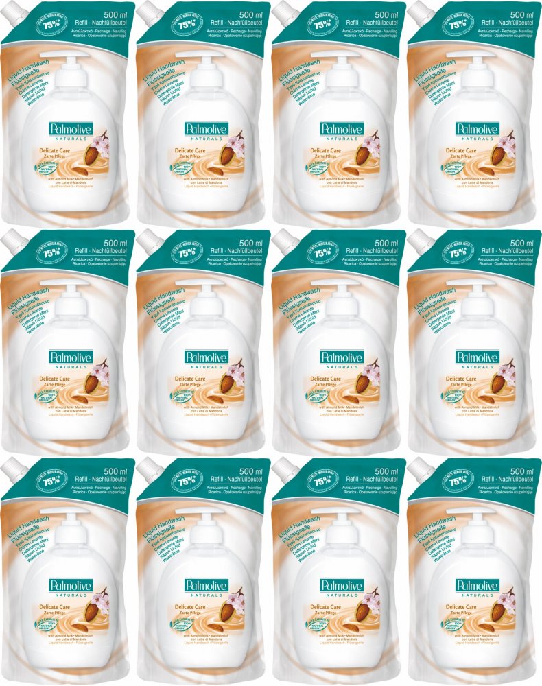 12x Mydło w płynie Palmolive, migdałowy, zapas, 500ml
