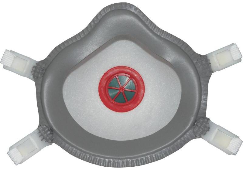 Półmaska Delta Plus M2FP3V, z zaworem, 2 sztuki, biało-szary